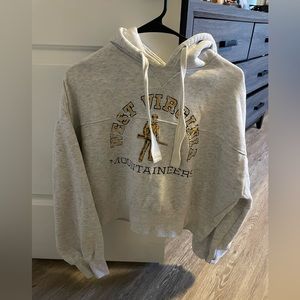 West Virginia Mountaineers Cropped Hoodie